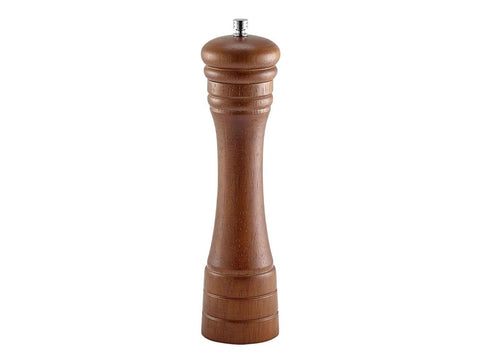 Genware 57030 Heavy Wood Pepper Mill 9"