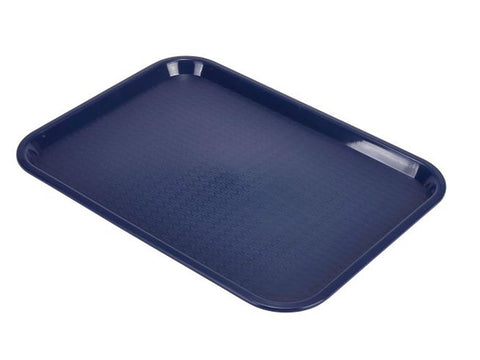 Genware CT1014-14 Fast Food Tray Blue Small
