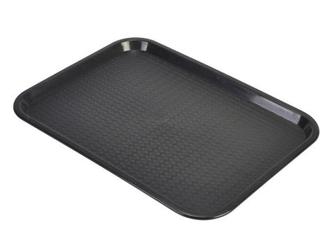 Genware CT1418-03 Fast Food Tray Black Large