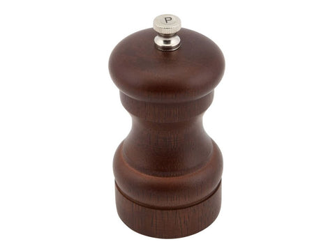 Genware SPWD10 Dark Wood Salt Or Pepper Grinder 10cm