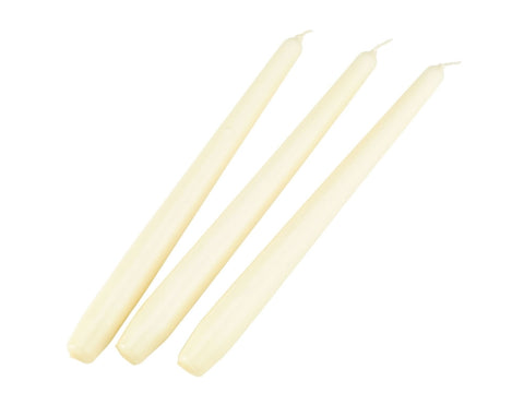 Genware TC10 Tapered Candle 10" Ivory (Pack 100)