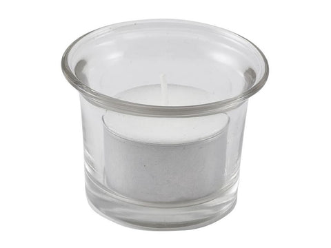 Genware TLH5 Glass Tealight Holder 50 X 50mm - Pack of 12