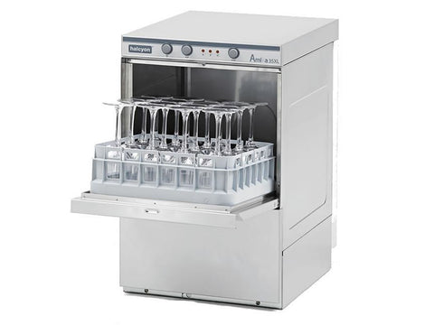 Halcyon Amika AMH35 D 350mm Basket Glasswasher With Drain Pump