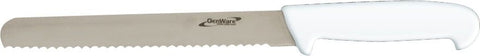 Genware K-BR8W 8'' Bread Knife White (Serrated)