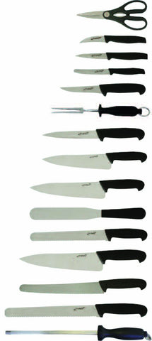 Genware KNIFESET15 15 Piece Knife Set + Knife Case