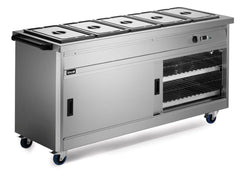 Lincat P6B5 Panther Slim Mobile Hot Cupboard with Bain Marie Top