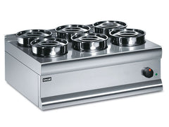 Lincat BS7 Dry Heat Bain Marie with Round Pots