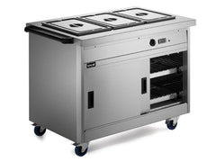 Lincat P8B3PT Panther Mobile Hot Cupboard with Bain Marie Top
