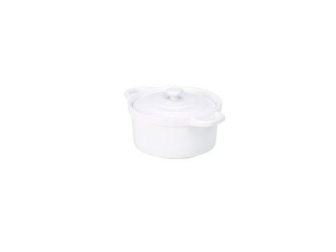 Genware MC12-W Royal Covered Mini Casserole 12cm - Pack of 6