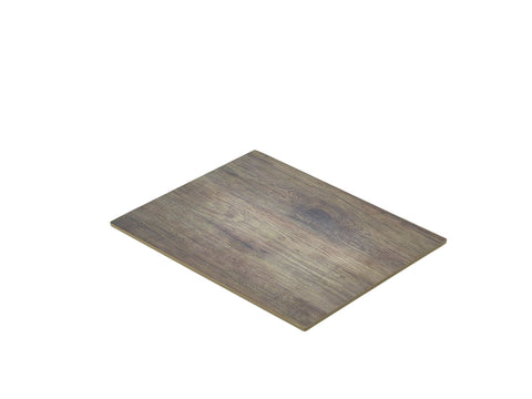 Genware MEL12-WD Wood Effect Melamine Platter GN 1/2