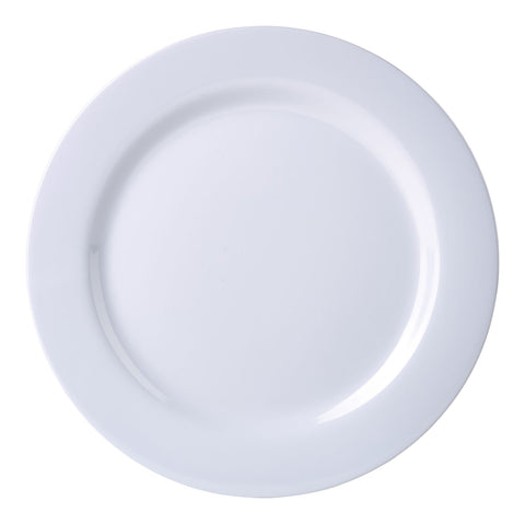Genware MEL9PL 9" Melamine Dinner Plate White - Pack of 12