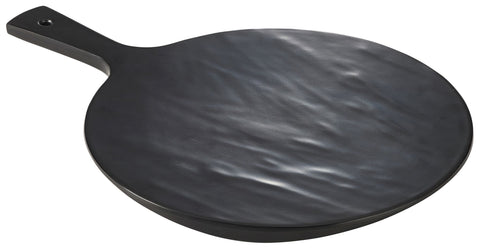 Genware MELPB17-SL Slate Melamine Paddle Board Round 17"