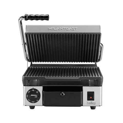 Hallco MEMT16000XNS Panini/Contact Grill - Ribbed Top and Bottom