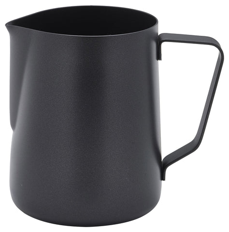 Genware MJ12BK Non-Stick Black Milk Jug 340ml/12oz