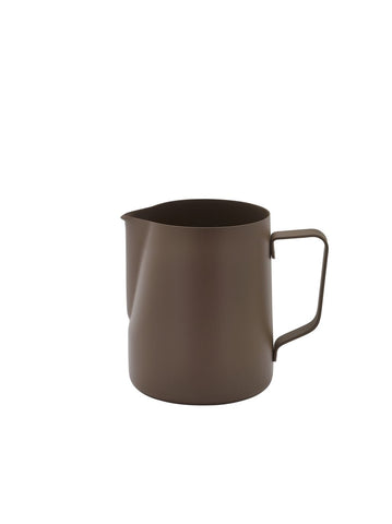 Genware MJ20BR Non-Stick Brown Milk Jug 600ml/20oz