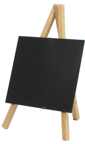 Genware MNI-B-KR Mini Chalkboard Easel 24 X 11.5cm Wood Pk3