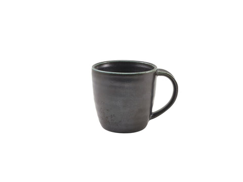 Genware MUG-PBK32 Terra Porcelain Black Mug 32cl/11.25oz - Pack of 6