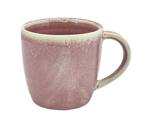 Genware MUG-PRS32 Terra Porcelain Rose Mug 30cl/10.5oz - Pack of 6