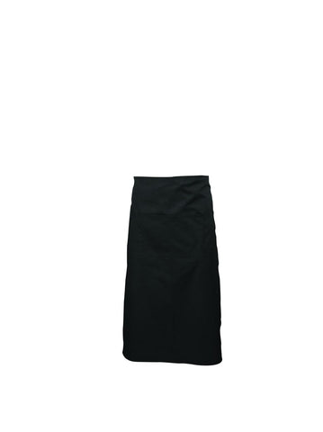 Genware NA10 Black Waist Apron W/ Split Pocket 70cm Long