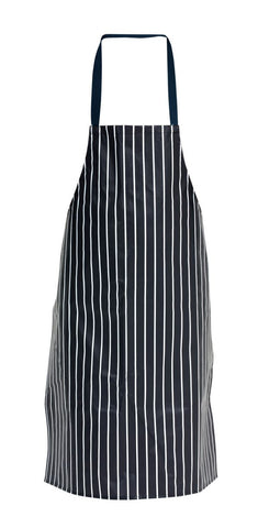 Genware NA11 PVC Butchers Stripe Waterproof Apron 72X100cm