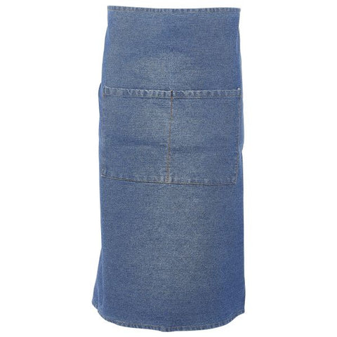 Genware NA20 Unwashed Denim Waist Apron 90 x 70cm