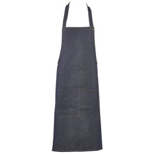 Genware NA23 Washed Denim Bib Apron 70 x 90cm