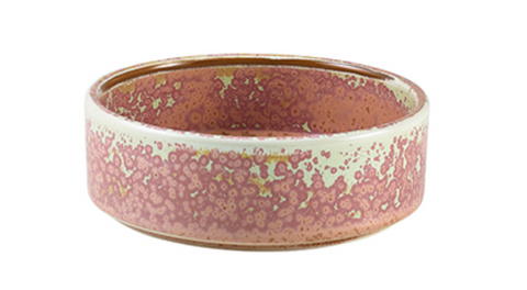 Genware PB-PRS13 Terra Porcelain Rose Presentation Bowl 13cm - Pack of 6