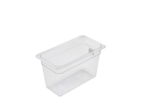Genware PC13-200 1/3 -Polycarbonate GN Pan 200mm Clear