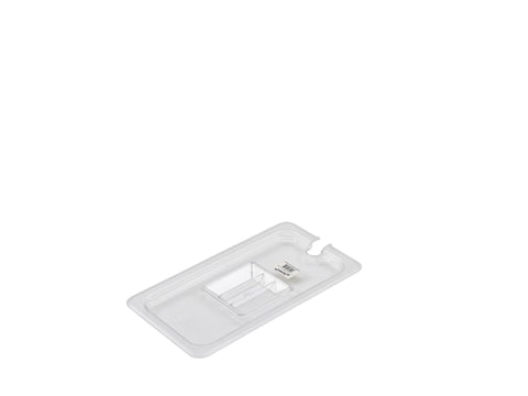 Genware PC13-NLID 1/3 Polycarbonate GN Notched Lid Clear