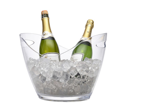 Genware PCB-L Clear Plastic Champagne Bucket Large