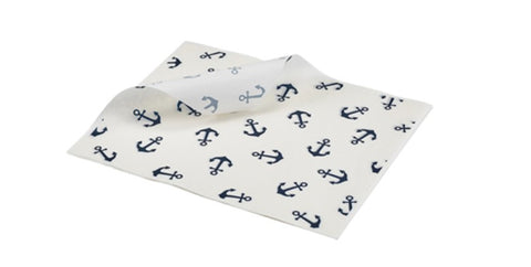 Genware PN1487ANC Greaseproof Paper Anchor 20 x 25cm - 1000 Sheets Per Parcel