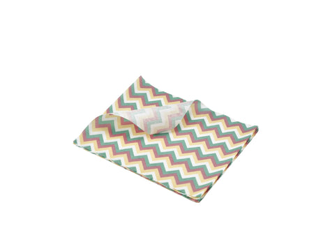 Genware PN1487CHV Greaseproof Paper Multicoloured Chevron Print 25 x 20cm
