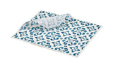 Genware PN1487MBL Greaseproof Paper Blue Mosaic 20 x 25cm - 1000 Sheets Per Parcel