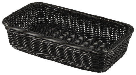 Genware PWB-13BK Polywicker Display Basket GN 1/3 Black