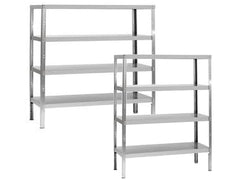 Parry 400mm Deep Stainless Steel 4-Tier Storage Rack
