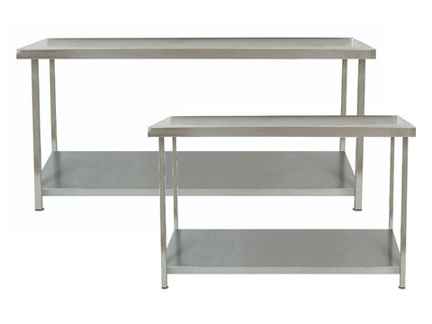 Parry 600mm Deep Stainless Steel Table 1 Undershelf Range