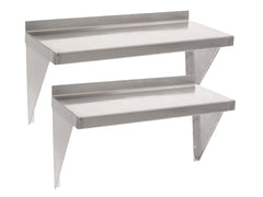 Parry 600mm Stainless Steel Microwave Shelf with Brackets