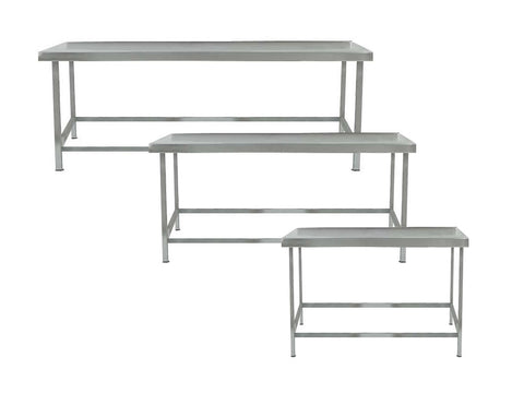 Parry LTAB Range 600mm Deep Stainless Steel Low Table