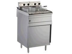 Parry NPDPF9 Twin Tank Pedestal Electric Fryer Double Basket