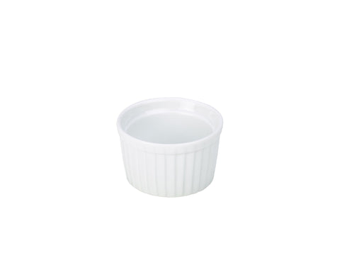 Genware RAM8-W 8cm Stacking Ramekin - White - Pack of 12