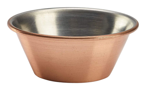 Genware RAMST115C 1.5oz Copper Plated Ramekin - Pack of 24