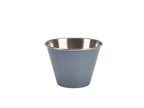 Genware RAMST12G 12oz Stainless Steel Ramekin Grey - Pack of 24