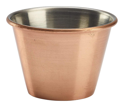 Genware RAMST2C 2.5oz Copper Plated Ramekin - Pack of 24