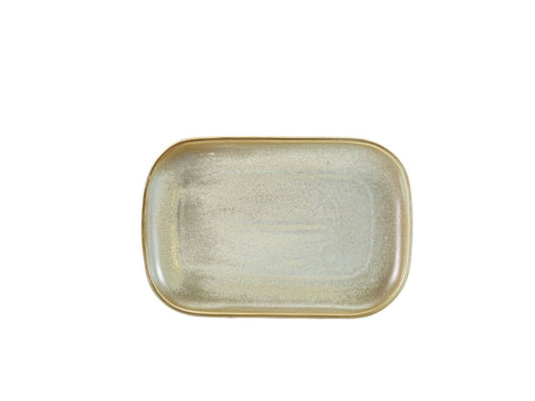 Genware RP-PMG29 Terra Porcelain Matt Grey Rectangular Plate 29 x 19.5cm - Pack of 6