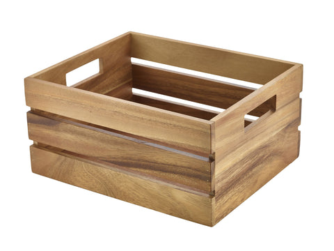 Genware RSR-W3226 Acacia Wood Box/Riser GN 1/2