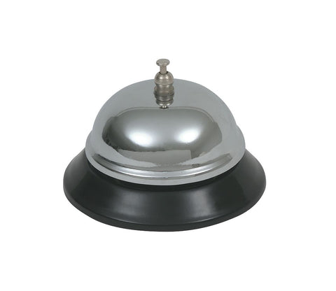 Genware SB35 Genware Chrome Plated Service Bell 3 1/2" Dia