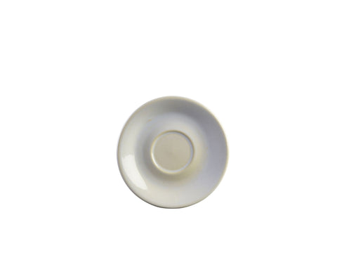Genware SCR-WH15 Terra Stoneware Rustic White Saucer 15cm - Pack of 6