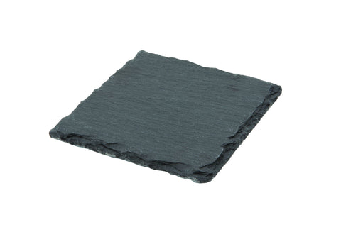 Genware SLTN-1010 Natural Edge Slate Platter 10 X 10cm - Pack of 12