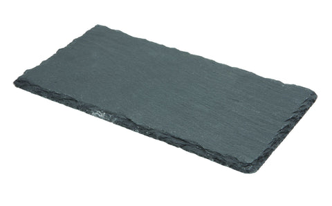 Genware SLTN-2011  Natural Edge Slate Platter 20 X 11cm - Pack of 12