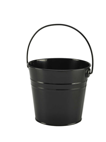 Genware SSB16BK Stainless Steel Serving Bucket 16cm Dia Black